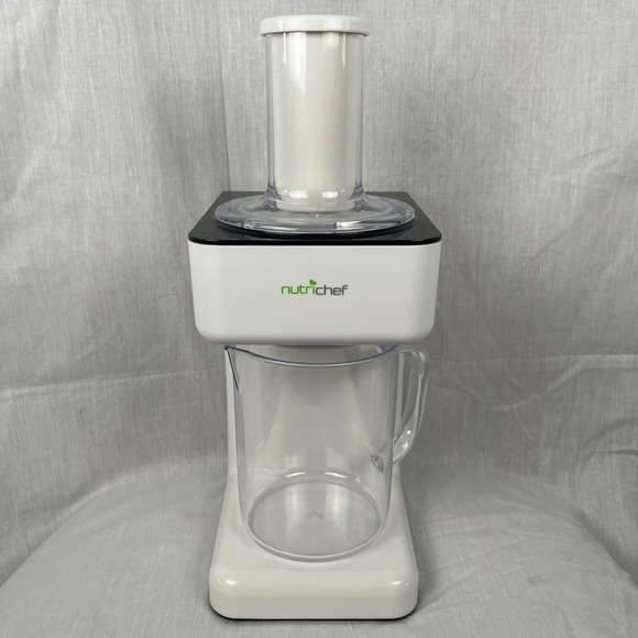 NutriChef Electric Food Spiralizer 3-in-1 Processor Salad Shooter Shredder - Picture 1 of 8
